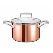 Кастрюля KitchenAid для соуса 2.84л с крышкой 3 Ply Copper глянц.медь
