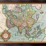 Картина Карта Азии, Неизвестен фото