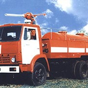 Автомобиль порошкового тушения АП-5(53213) модель 196 предназначен для тушения пожаров на предприятиях химической, нефтяной и нефтеперерабатывающей промышленности, электрических станциях и аэродромах. фото