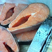 Свежемороженный лосось (стейки) фото
