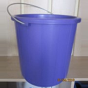 Ведро хозяйственное 10 литров, материал (П.П) цвета в ассортименте. фото