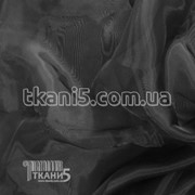 Ткань Кристалин органза (черный) 5580 фотография