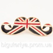 Кольцо “Усы синий британский флаг“ фото