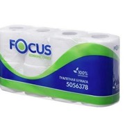 Туалетная бумага “Focus Economic Choice“ 2-х слойная, 8 рул. в упаковке, белая фото