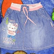 Джинсовые юбки на девочку Хелло китик 1-4 года фото