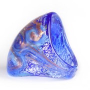 Кольцо Bombato Spirale — синий-голубой фотография