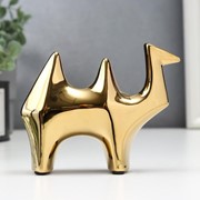 Сувенир керамика “Золотой верблюд“ 11,2х4х13,7 см фото