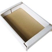 Коробка из гофрокартона для печенья 29х20х50см белый фото