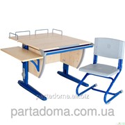 Набор школьной мебели Дэми СУТ.14-02 клен/синий со стулом фото