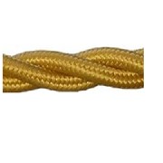 Матерчатый провод 2х1,5 Golden(золотой) фото