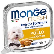 Monge Dog 100г конс. Fresh Влажный корм для взрослых собак Курица фотография
