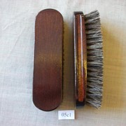 Щетка обувная из натурального волоса (длина волоса 2 см), колодка березовая лакированная (двойное лакоокунание) арт05с1 фото