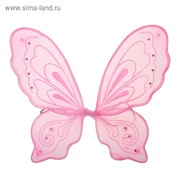 Карнавальные крылья «Бабочка», цвет розовый фото