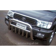 Кенгурятник с грилем для Toyota LC100 1998-2007 Metec фотография