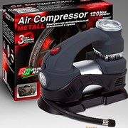 Компрессор автомобильный усиленный в сумке R137 METALL AIR COMPRESSOR