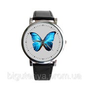 Оригинальные часы “Голубая бабочка“ фото