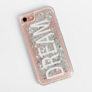 Чехол для телефона iPhone 7 с блёстками внутри Dream, 6.5 x 14 см фото