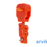 Кабельная тележка для струны пластиковая H-C10 (для струны Д=8мм) (оранжевая, полностью пластиковая) фотография