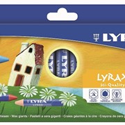 Набор водостойких восковых мелков Lyra Lyrax, 12 цветов 12 цветов