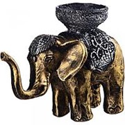 Подсвечник “слон“ 19*13 см цвет: золото ИП Шихмурадов (169-251) фотография