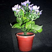 Букет искусственных цветов в горшке 911-06 14см фото