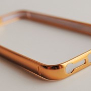 Чехол Бампер на Айфон 5/5s/SE Cross case Металл защелка сверху Золото фото
