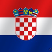 Флаг национальный Хорватия фото