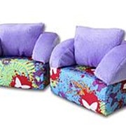 Набор кукольной мебели Belon София 2 кресла, сиреневый плюш+ бабочки НМ-004/1-1 фото