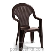 Стул пластиковый Santana Chair коричневый фотография