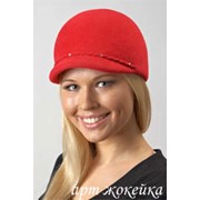 Женская шляпка Wol'ff из чешского велюра Арт жокейка фото