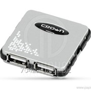 Концентратор Crown USB CMH-B07 серебристый