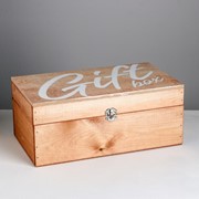 Ящик деревянный подарочный Gift box, 35 × 20 × 15 см фотография