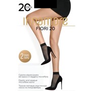 Носки женские INNAMORE Fiori 20 ден (2 пары) цвет чёрный (nero) фото