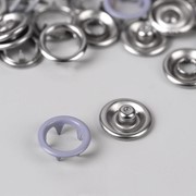 Кнопки рубашечные, d 9,5 мм, 10 шт, цвет сиреневый фотография