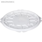 Контейнер для торта Т-236ДШ ОПС, круглый, цвет белый, размер 23,2 х 23,2 х 1,2 см фотография