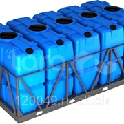 Пластиковая ёмкость в обрешётке 2000 литров (5 kpl) Арт.SK 2000x5 фото