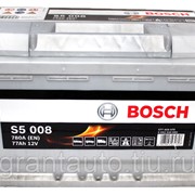 Аккумуляторная батарея BOSCH 0092S50080 S5 12V 77Ah 780A фото