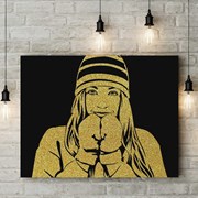 Портрет Золотой пылью на 8 марта фото