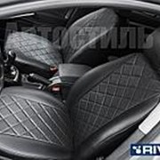 Чехлы Rival для Renault Kaptur (2016-) 40/60, рисунок Ромб фото