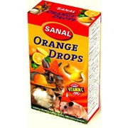 Витамины для грызунов SANAL д/гр Orange drops 45г 715003 фото
