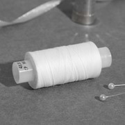 Нитки 45ЛЛ, 200 м, цвет белый 001 (комплект из 20 шт.) фото
