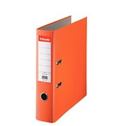 Папка-регистратор Esselte Economy, сверху пластик, внутри - картон, 75 мм, оранжевый фото