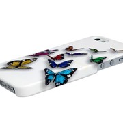 3D Чехол пластиковый с бабочками для Iphone 5, 5S фотография