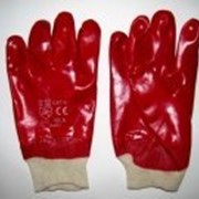 Перчатки маслостойкие красные МБС фото
