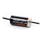Батарейка Robiton ER14335-AX (2/3 AA) 3,6V Элемент питания с аксиальными выводами фото