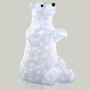 Декорация светодиод Белый медведь 53см холоднобелая фотография