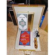 Коран с ручкой золотистой фото