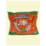 Морковные пальчики 250 и 450 гр. в полиэтиленовой упаковкее ТМ ’Вовка морковка’