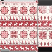 Чехол на iPad 2/3/4 новый год и красные олени 1487c-25 фотография
