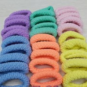 Резинки для волос волнистые разноцветные 30 шт фото